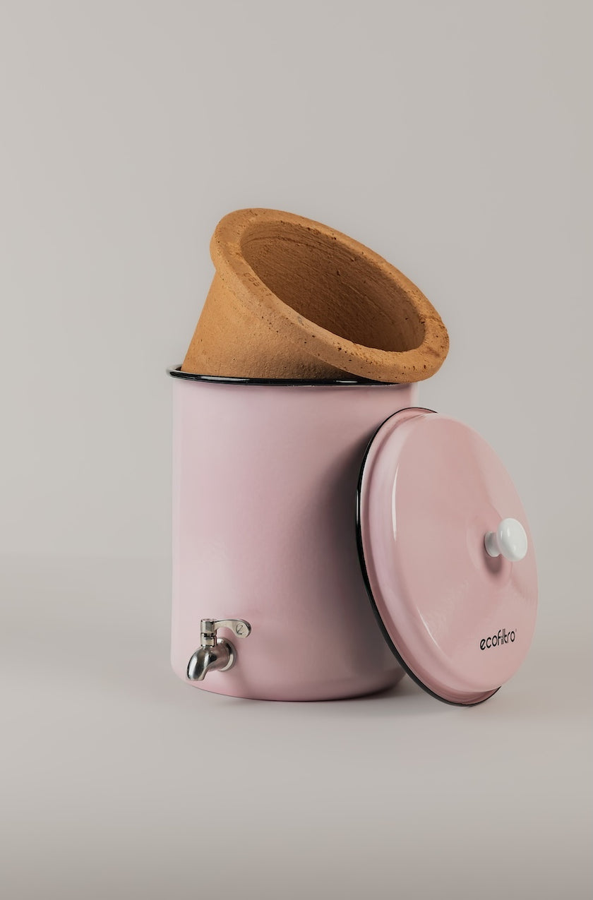 Filtro de água Ecofiltro 5L - Rosa bebé